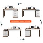 Mesa De Computador Petrópolis Escrivaninha - Avelã / Branco