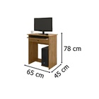 Mesa De Computador Pratica Com Gaveta Freijó – Ej Móveis