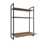 Mesa De Computador Suspensa Malpi Castanho Preto