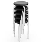 Mesa De Cozinha Bistrô Porto Preto 120cm Com 4 Banquetas Indu