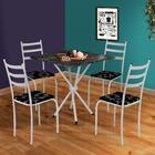 Mesa De Cozinha Com 4 Cadeiras Branco Arizona Shop Jm