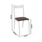 Mesa De Cozinha Com 4 Cadeiras Branco Carvalho Alexia Shop Jm