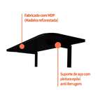 Mesa De Cozinha Dobrável Mds Preta (90x40 Cm)