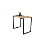 Mesa De Cozinha Industrial Porto Natural 90 Cm Com 02 Cadeira