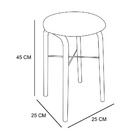 Mesa De Cozinha Industrial Porto Preto 90 Cm Com 02 Banquetas