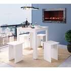 Mesa De Cozinha Quadrada Amalfi Branca