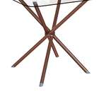 Mesa De Cozinha Quadrada Knot Incolor E Rosé 80 Cm