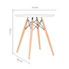 Mesa De Cozinha Redonda Well Branca 70 Cm