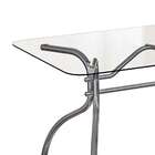 Mesa De Cozinha Retangular Jordyn I Incolor E Cromada 80 Cm