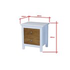 Mesa De De Cabeceira 2 Gavetas Em Madeira Maciça Amélia  Bran