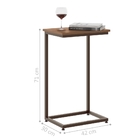 Mesa De Encaixe Para Sofá Noce