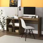 Mesa De Escitório Multifuncional Montpellier Castanho