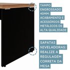 Mesa De Escritório 120x150cm Em L Com Gaveteiro E Armário Est