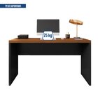 Mesa De Escritório 136cm Tampo Tamburato Studio Nogueira Caie