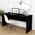 Mesa De Escritório 1.60x60 Tampo 30mm Netmobil - Preto