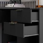 Mesa De Escritório 2 Gavetas Xangai Notável Preto