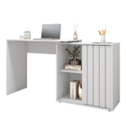 Mesa de Escritório 75x140x45,1cm Branco MDP Smart Caemmun