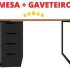 Mesa De Escritório + Gaveteito Para Escritório A.j.l Imperdiv