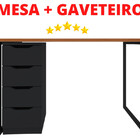 Mesa De Escritório + Gaveteito Para Escritório A.j.l P/ Qualq