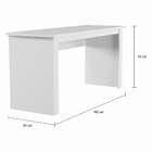 Mesa De Escritório Allen Branca