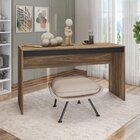 Mesa De Escritório Artesanato 136cm Michelle Caemmun Mel/preto