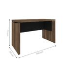 Mesa De Escritório Bexley Nogal Preto