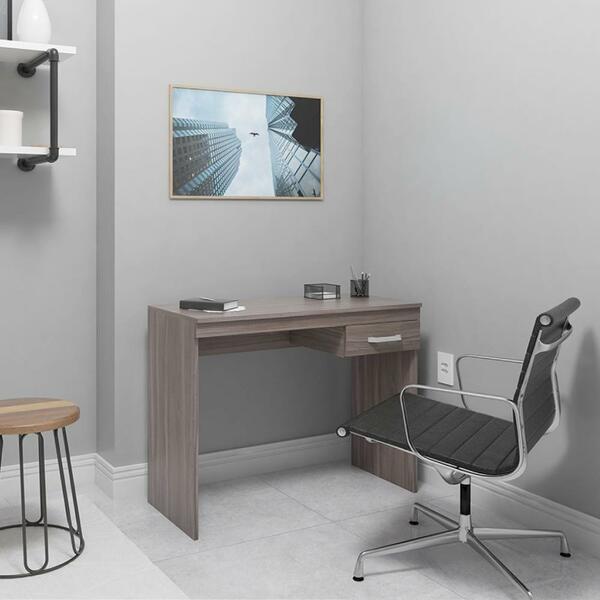 Mesa De Escritório Com 1 Gaveta Amadeirado Carvalho