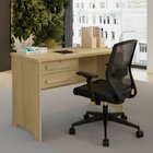 Mesa De Escritório Com 2 Gavetas 1 Com Chave Tampo Em Mdp De