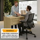 Mesa De Escritório Com 2 Gavetas 1 Com Chave Tampo Em Mdp De