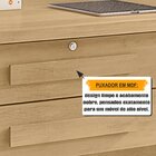 Mesa De Escritório Com 2 Gavetas 1 Com Chave Tampo Em Mdp De