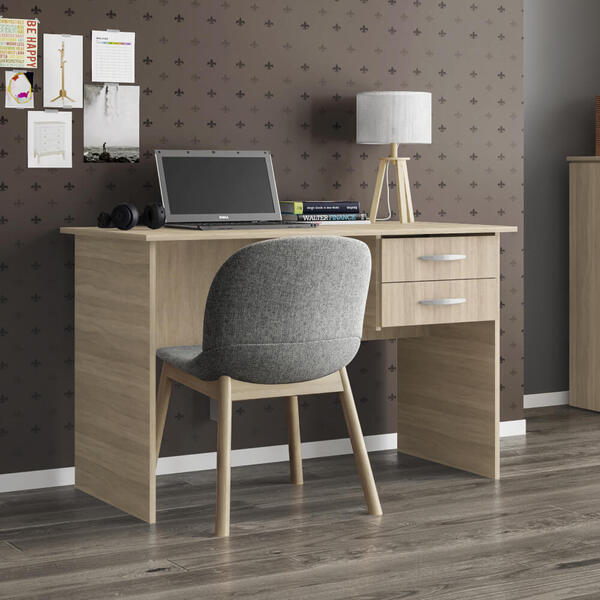 Mesa De Escritório Com 2 Gavetas - Amadeirado