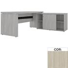 Mesa De Escritório Com Balcão E Prateleiras Pe50 Em Mdp 160 X