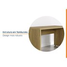 Mesa De Escritório Com Canaleta Para Fios Ficus 120cm Cabecas