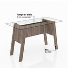 Mesa De Escritório Com Tampo De Vidro - Tecno Mobili - Carval