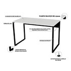 Mesa De Escritório Computador Industrial 1,35m Netmobil - Bra