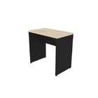 Mesa De Escritório Corp 25mm 110cm Bramov Móveis Preto/geneve