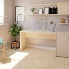 Mesa De Escritório Corp 25mm 140cm Bramov Móveis Geneve