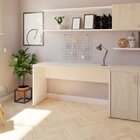 Mesa De Escritório Corp 25mm 150cm Bramov Móveis Branca/geneve