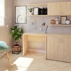 Mesa De Escritório Corp 25mm 80cm 47cm Bramov Móveis Geneve