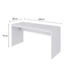 Mesa De Escritório Diretor Branca 150 Cm