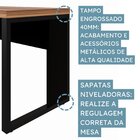 Mesa De Escritório Diretor Com Tampo 170cm Preto E Marrom Yes