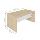 Mesa De Escritório Edimburgo Carvalho Branco