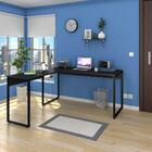 Mesa De Escritório Em L 150x150 Studio Industrial Preto