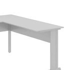 Mesa De Escritório Em L 160cm Web Office Cinza