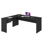 Mesa De Escritório Em L 180x160 Preto Ônix Mpozenato
