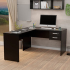 Mesa De Escritório Em L 1.20x1.50 Com Gaveteiro Tampo 30mm Ne