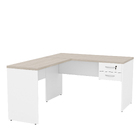 Mesa De Escritório Em L 1.20x1.50 Com Gaveteiro Tampo 30mm Ne