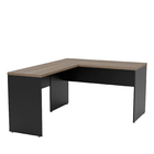 Mesa De Escritório Em L 1.20x1.50 Netmobil Tampo 30mm - Nogal