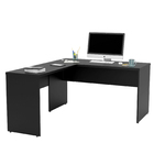 Mesa De Escritório Em L 1.40x1.50 Netmobil Tampo 30mm - Preto