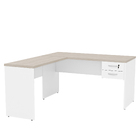 Mesa De Escritório Em L 1.60x1.50 Com Gaveteiro Tampo 30mm Ne